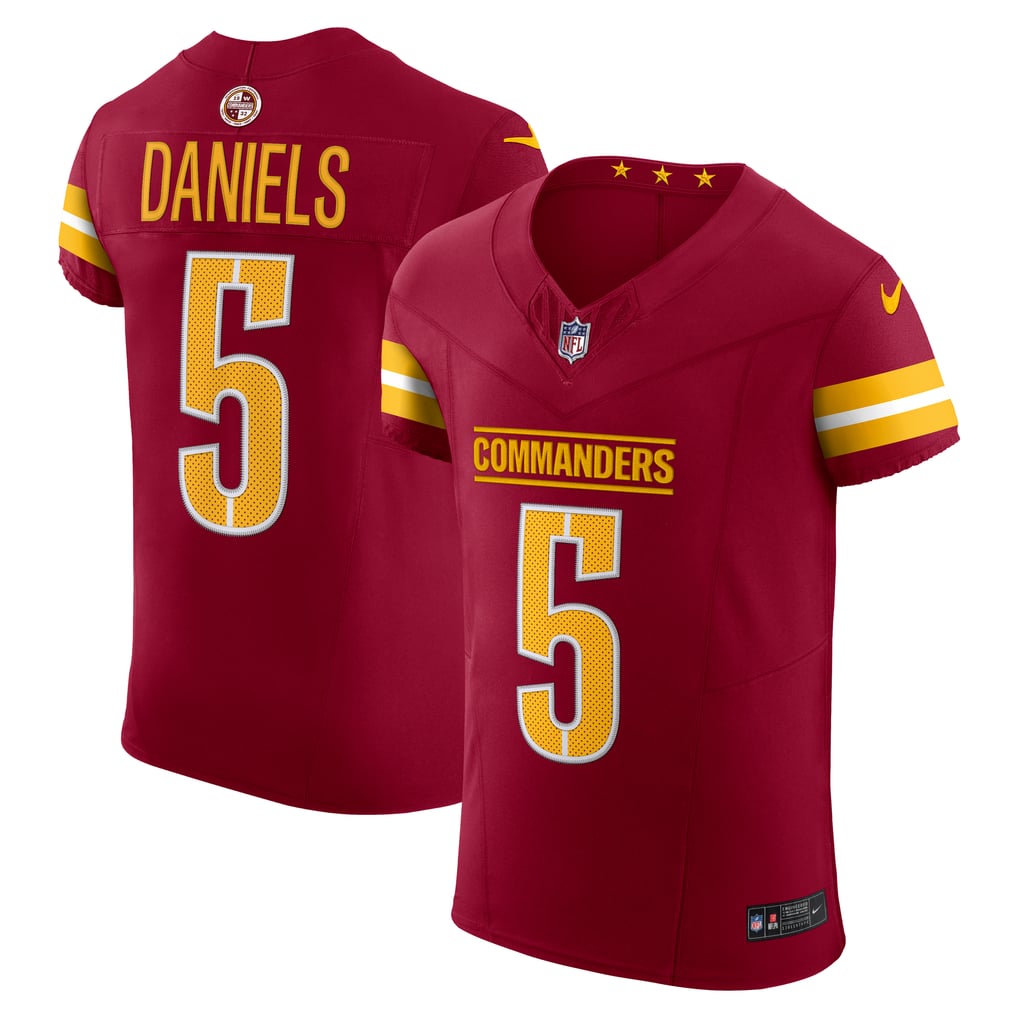 Men's Washington Commanders Jayden Daniels Burgundy Team Vapor F.U.S.E. Elite Jersey