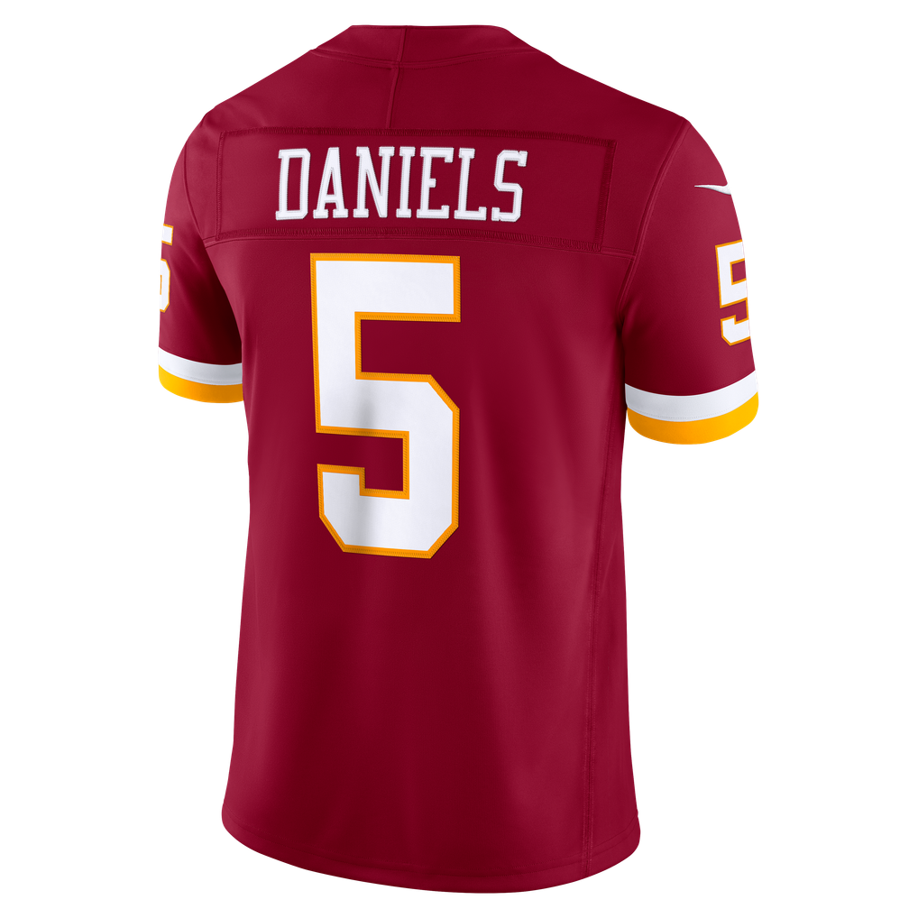 Men's Washington Commanders Jayden Daniels Burgundy Team Vapor F.U.S.E. Stitched Limited Jersey