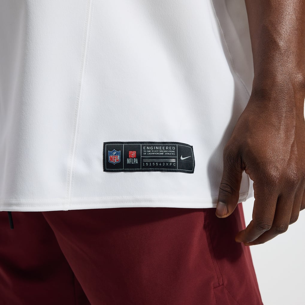 Men's Washington Commanders Jayden Daniels White Alternate 2 Super Bowl Era Vapor F.U.S.E. Elite Jersey