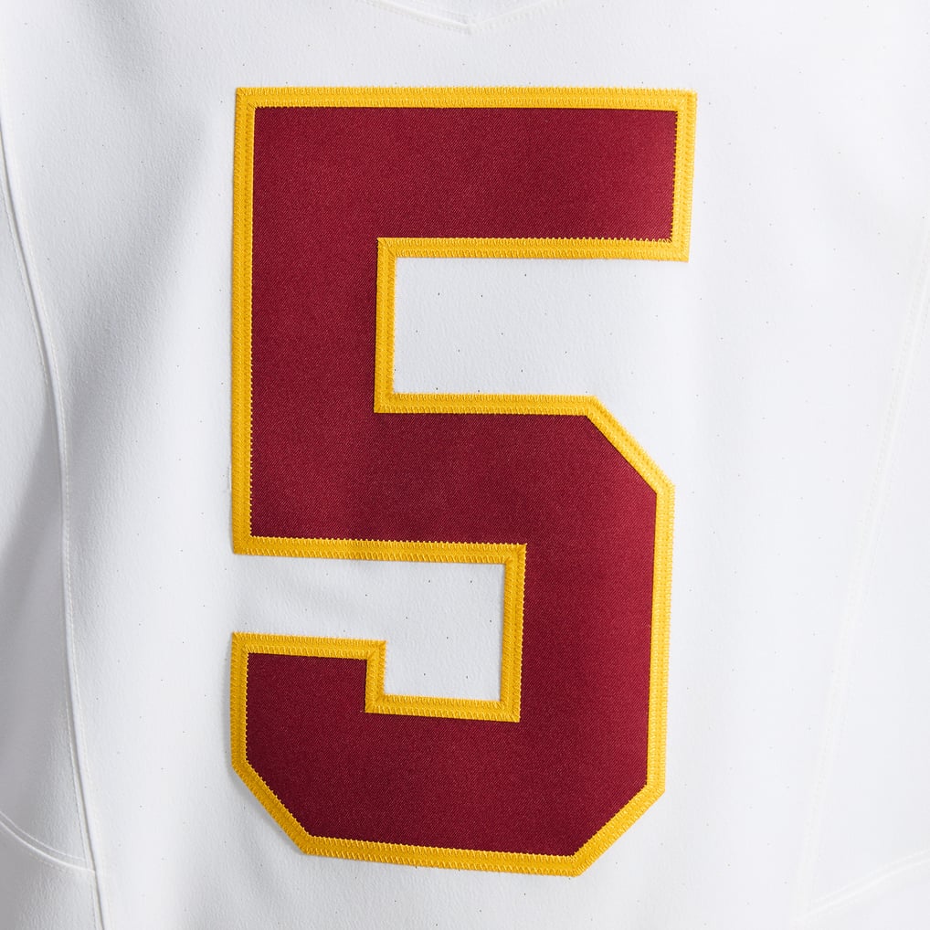 Men's Washington Commanders Jayden Daniels White Alternate 2 Super Bowl Era Vapor F.U.S.E. Elite Jersey