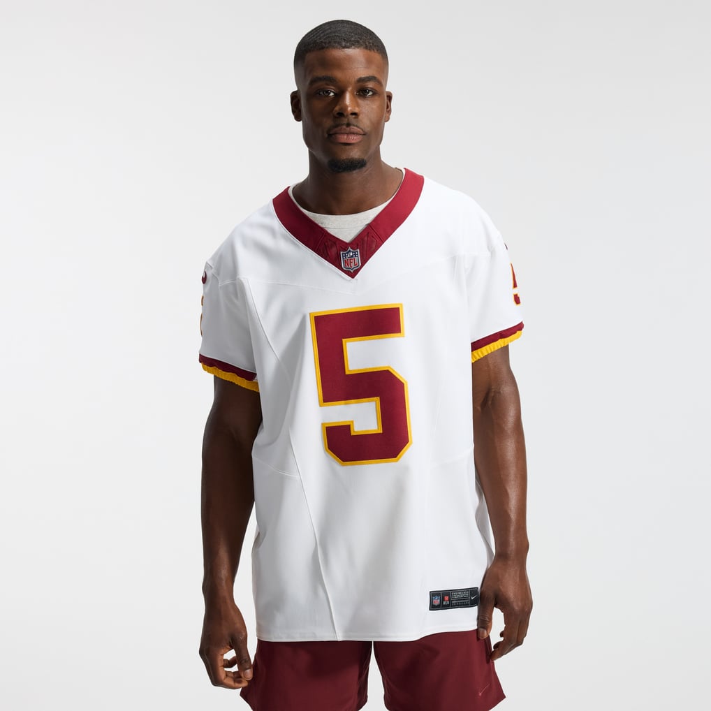 Men's Washington Commanders Jayden Daniels White Alternate 2 Super Bowl Era Vapor F.U.S.E. Elite Jersey
