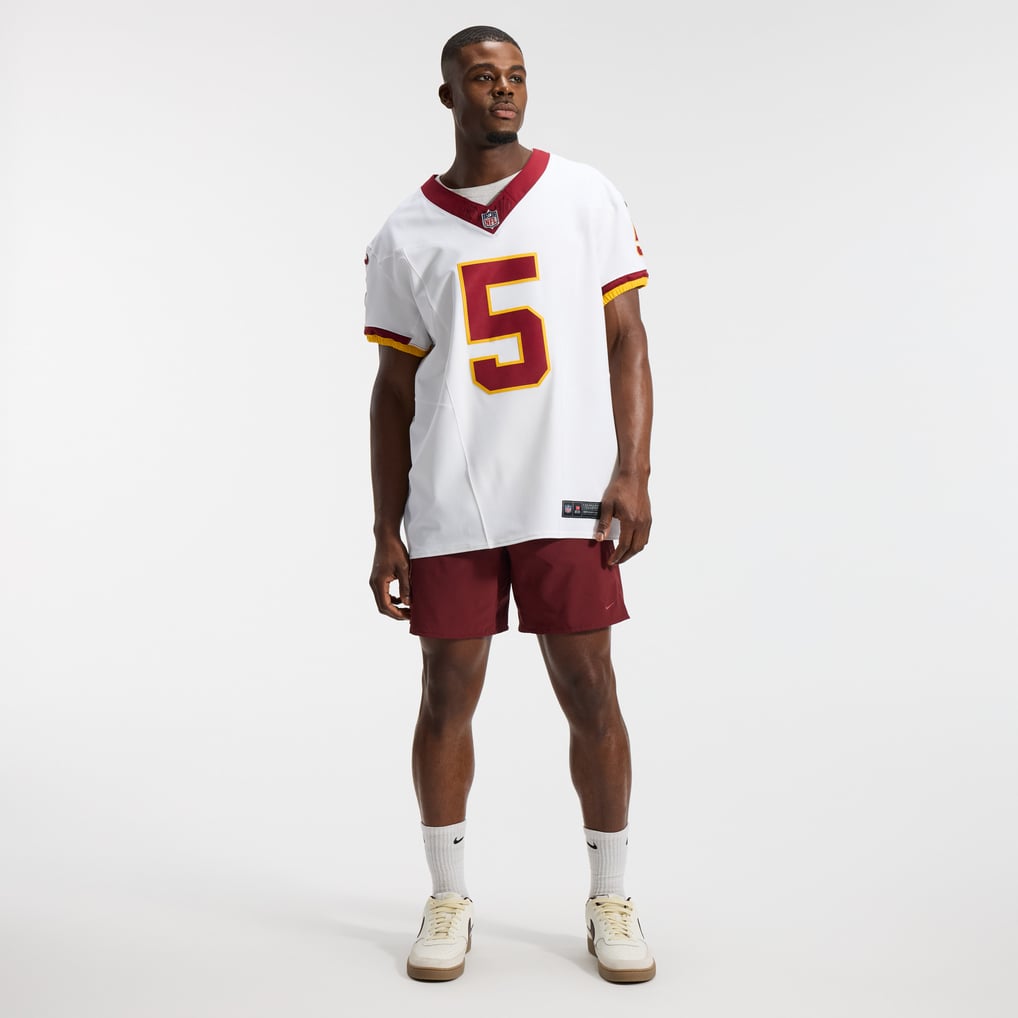 Men's Washington Commanders Jayden Daniels White Alternate 2 Super Bowl Era Vapor F.U.S.E. Elite Jersey