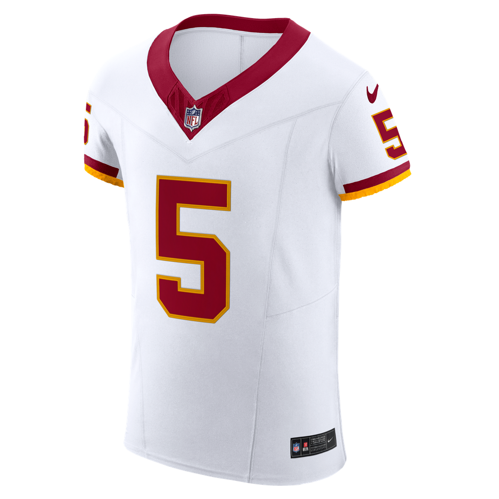 Men's Washington Commanders Jayden Daniels White Alternate 2 Super Bowl Era Vapor F.U.S.E. Elite Jersey