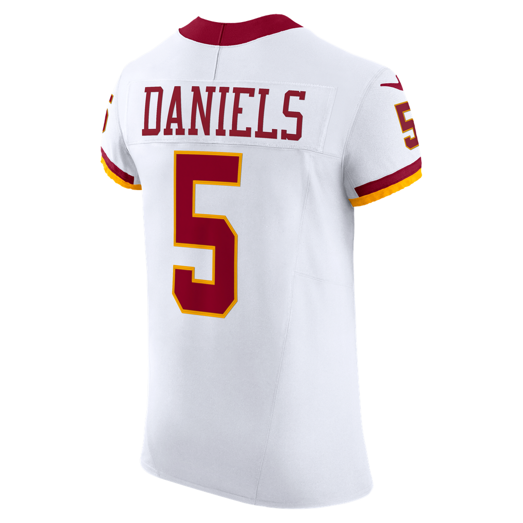 Men's Washington Commanders Jayden Daniels White Alternate 2 Super Bowl Era Vapor F.U.S.E. Elite Jersey