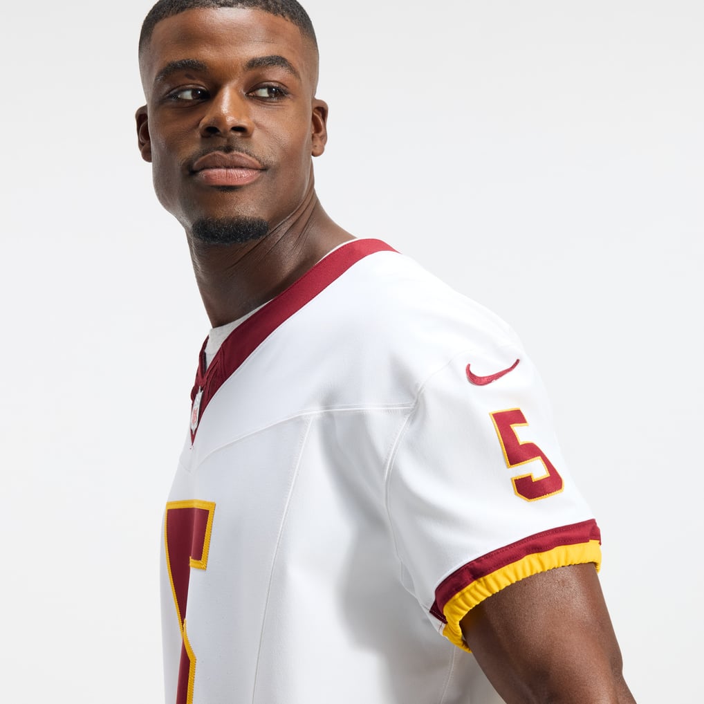Men's Washington Commanders Jayden Daniels White Alternate 2 Super Bowl Era Vapor F.U.S.E. Elite Jersey