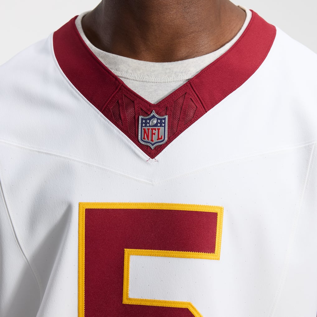 Men's Washington Commanders Jayden Daniels White Alternate 2 Super Bowl Era Vapor F.U.S.E. Elite Jersey