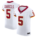 Men's Washington Commanders Jayden Daniels White Alternate 2 Super Bowl Era Vapor F.U.S.E. Elite Jersey