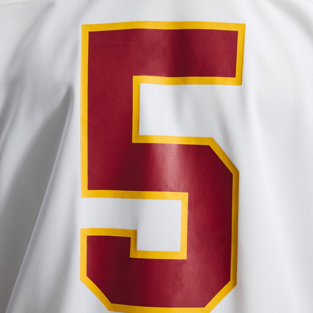 Men's Washington Commanders Jayden Daniels White Game Super Bowl Era Jersey