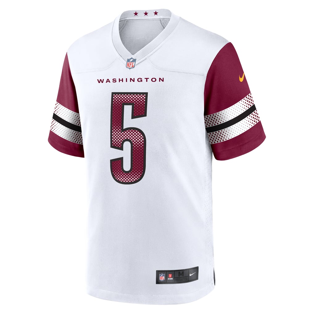 Men's Washington Commanders Jayden Daniels White Player Game Jersey