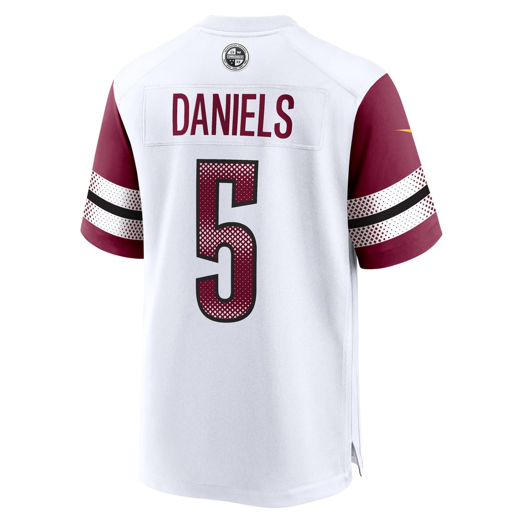 Men's Washington Commanders Jayden Daniels White Player Game Jersey