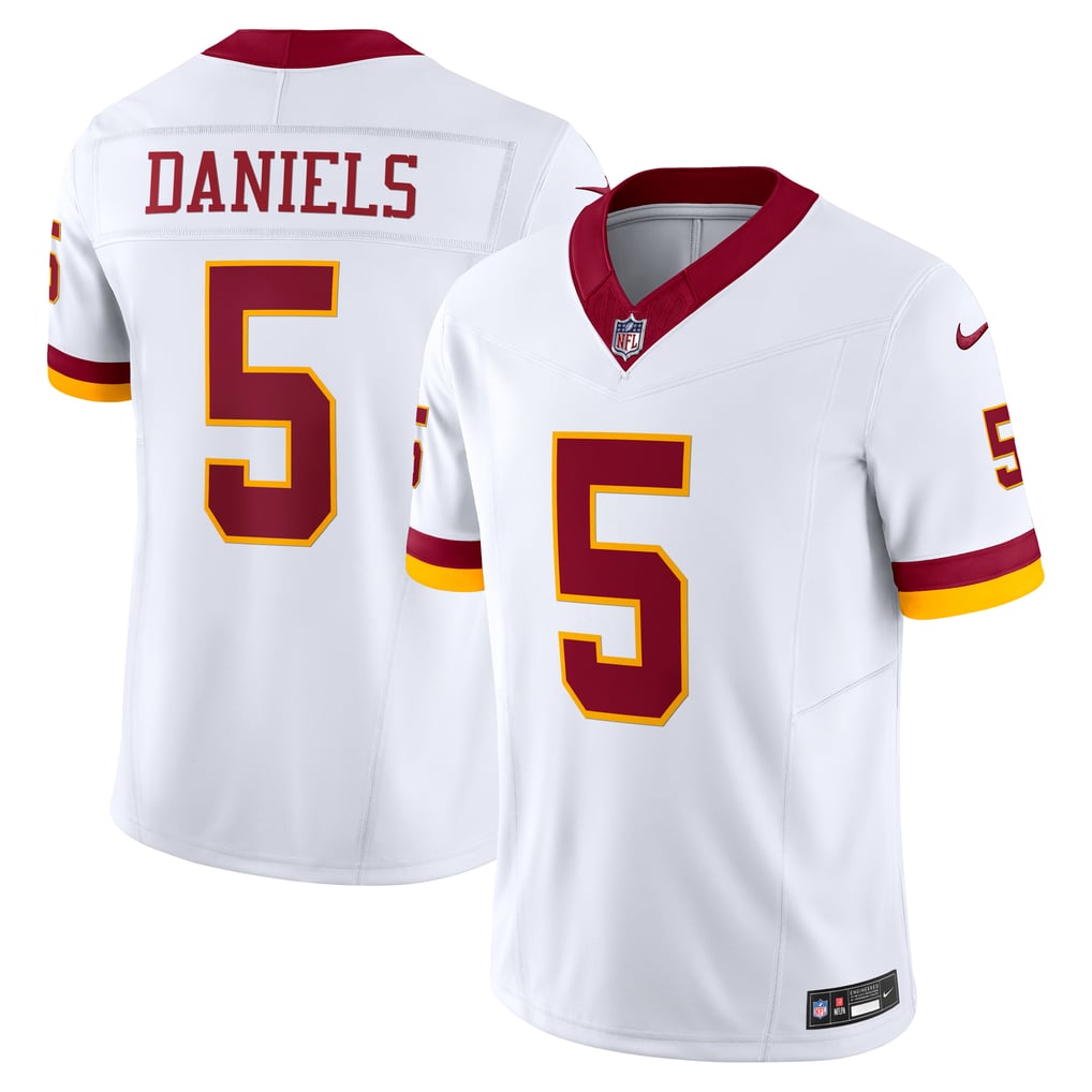 Men's Washington Commanders Jayden Daniels White Vapor F.U.S.E. Limited Super Bowl Era Jersey