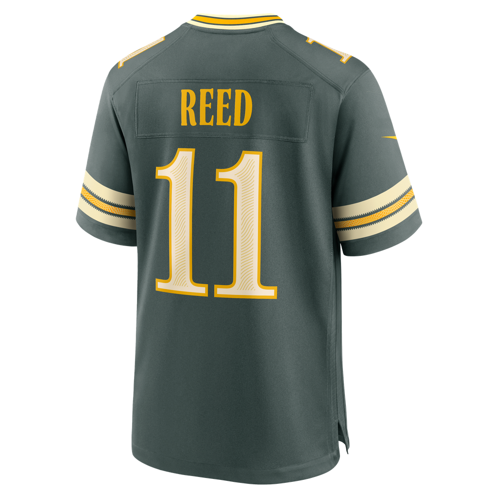 Men's Green Bay Packers Jayden Reed Green 2026 Rivalries Collection Game Jersey