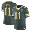 Men's Green Bay Packers Jayden Reed Green 2026 Rivalries Collection Stitched Limited Jersey