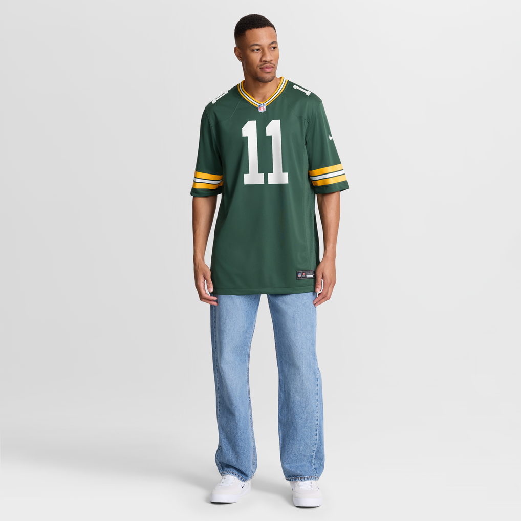 Men's Green Bay Packers Jayden Reed Green Game Jersey