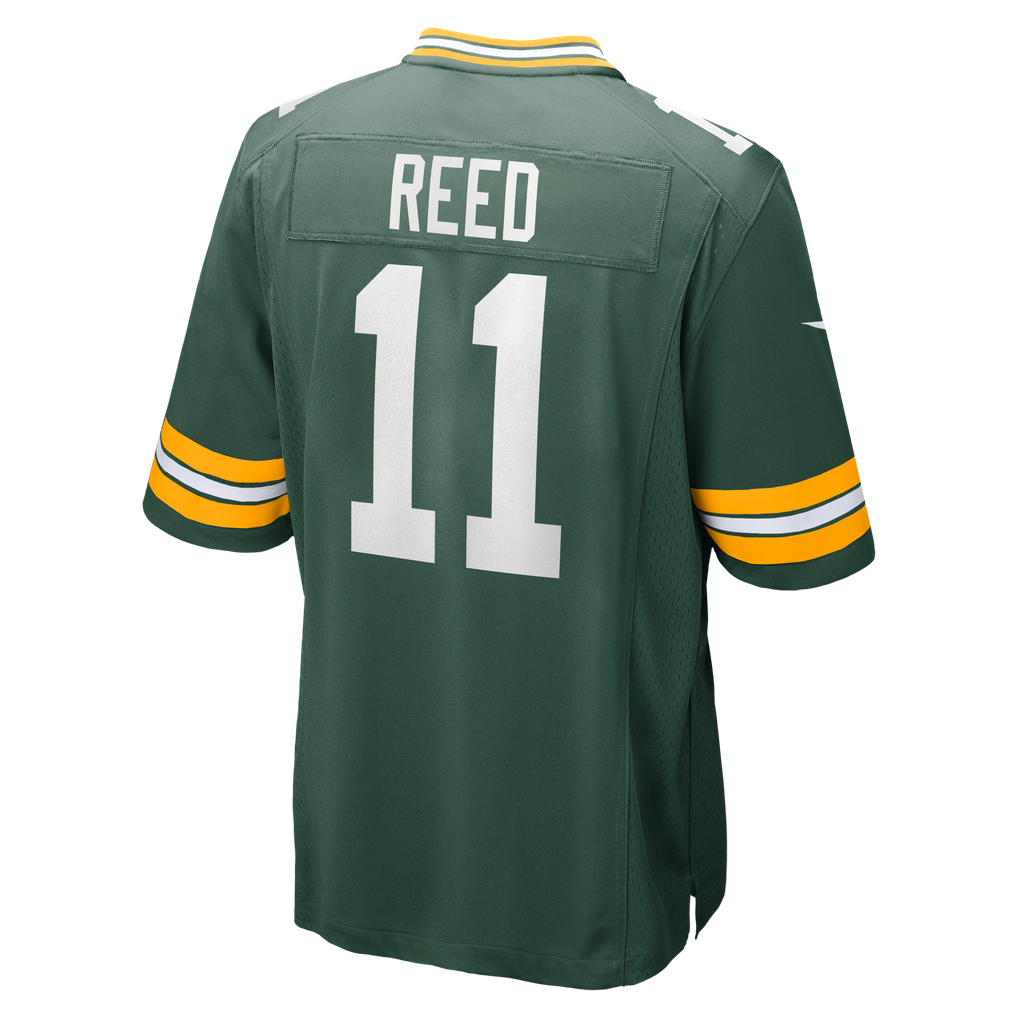 Men's Green Bay Packers Jayden Reed Green Game Jersey