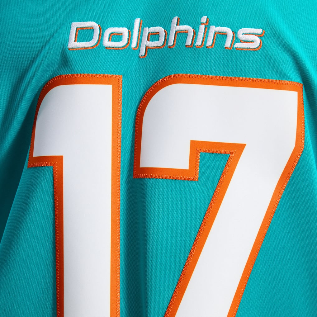 Men's Miami Dolphins Jaylen Waddle Aqua Team Vapor F.U.S.E. Stitched Limited Jersey