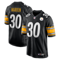 Men's Pittsburgh Steelers Jaylen Warren Black Game Player Jersey