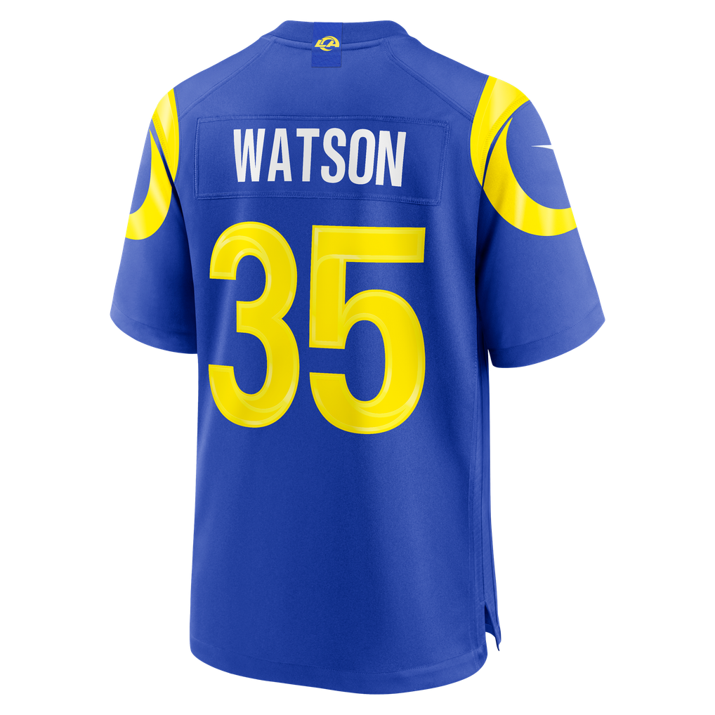 Men's Los Angeles Rams Jaylen Watson Royal Team Game Jersey