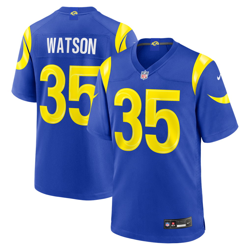 Men's Los Angeles Rams Jaylen Watson Royal Team Game Jersey