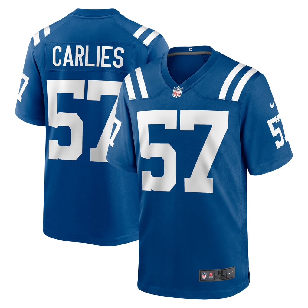 Men's Indianapolis Colts Jaylon Carlies Royal Game Jersey