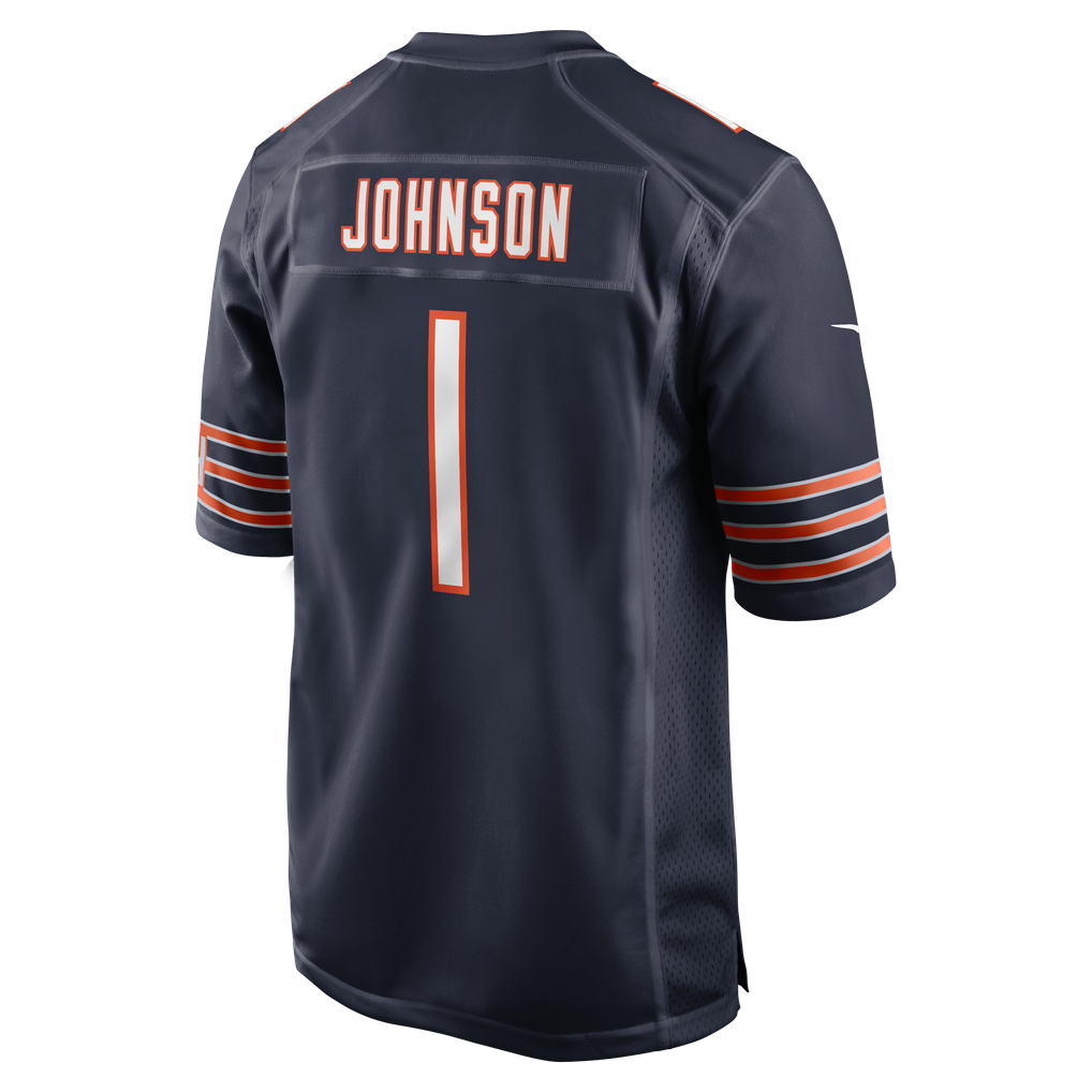 Men's Chicago Bears Jaylon Johnson Navy Game Jersey