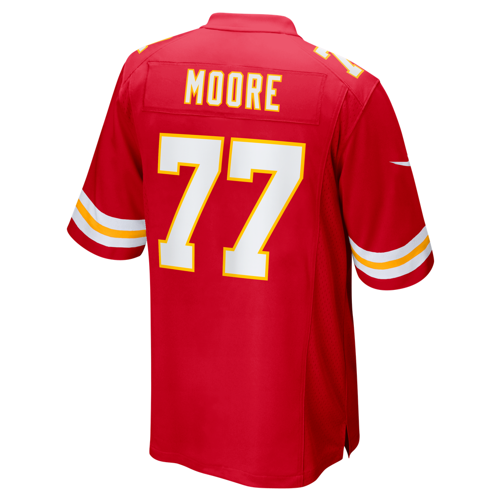 Men's Kansas City Chiefs Jaylon Moore Red Team Game Jersey