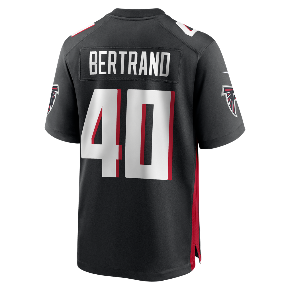 Men's Atlanta Falcons JD Bertrand Black Team Game Jersey