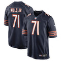 Men's Chicago Bears Jedrick Wills Jr. Navy Team Game Jersey
