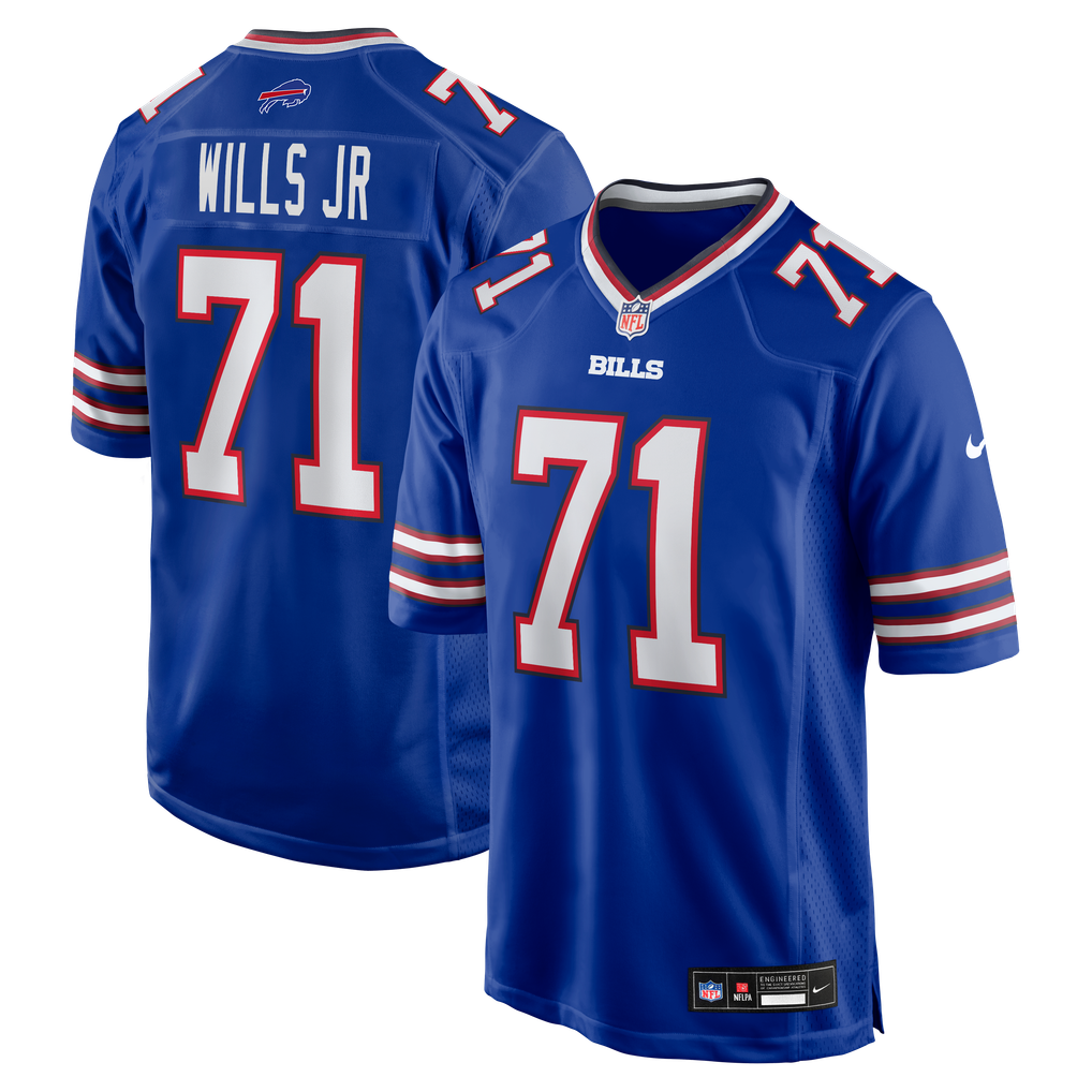 Men's Buffalo Bills Jedrick Wills Jr. Royal Team Game Jersey