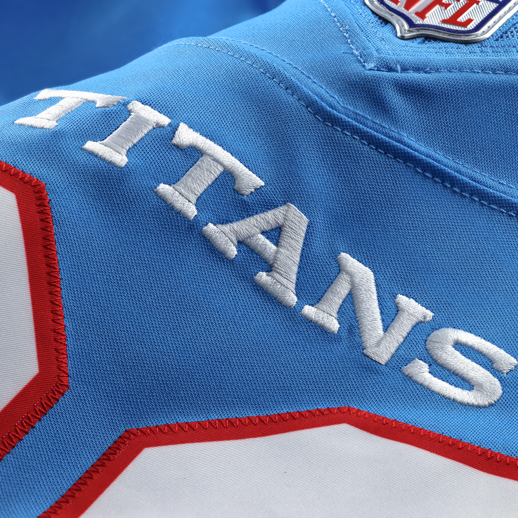 Men's Tennessee Titans Jeffery Simmons Light Blue Team Vapor F.U.S.E. Stitched Limited Jersey