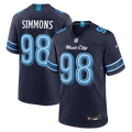Men's Tennessee Titans Jeffery Simmons Navy 2026 Rivalries Collection Game Jersey