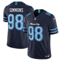 Men's Tennessee Titans Jeffery Simmons Navy 2026 Rivalries Collection Stitched Limited Jersey