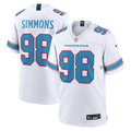 Men's Tennessee Titans Jeffery Simmons White Game Jersey