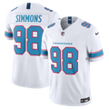 Men's Tennessee Titans Jeffery Simmons White Vapor F.U.S.E. Stitched Limited Jersey
