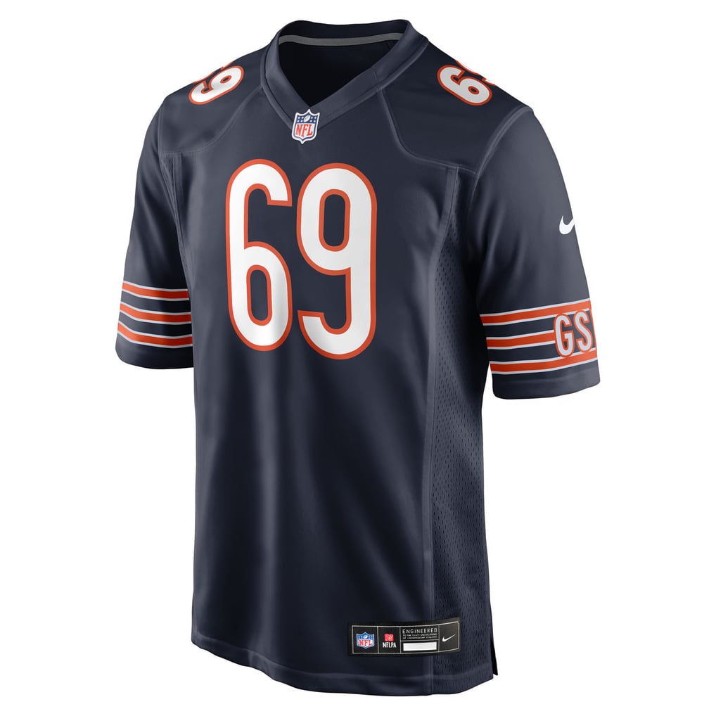 Men's Chicago Bears Jeremiah Martin Navy Team Game Jersey