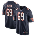 Men's Chicago Bears Jeremiah Martin Navy Team Game Jersey