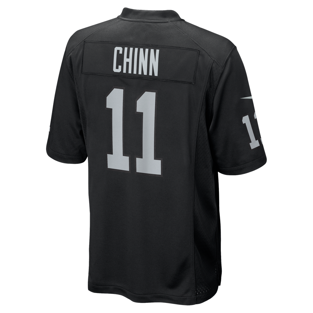 Men's Las Vegas Raiders Jeremy Chinn Black Team Game Jersey