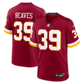 Men's Washington Commanders Jeremy Reaves Burgundy Game Jersey