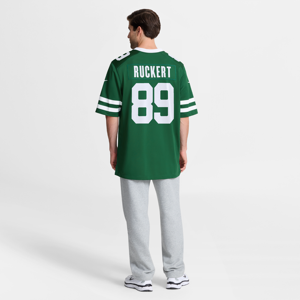 Men's New York Jets Jeremy Ruckert Legacy Green Team Game Jersey