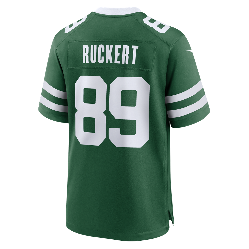Men's New York Jets Jeremy Ruckert Legacy Green Team Game Jersey