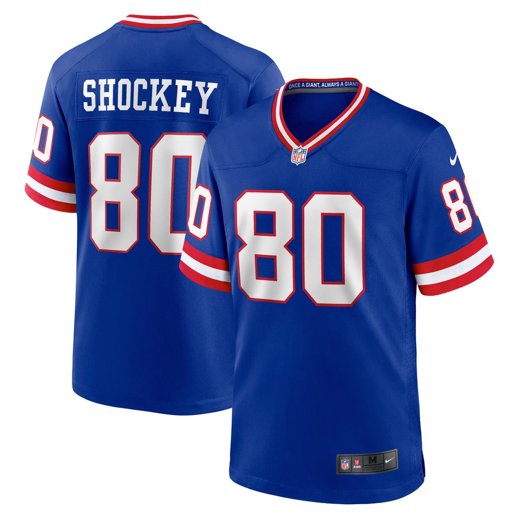 Men's New York Giants Jeremy Shockey Royal Retired Player Alternate Game Jersey