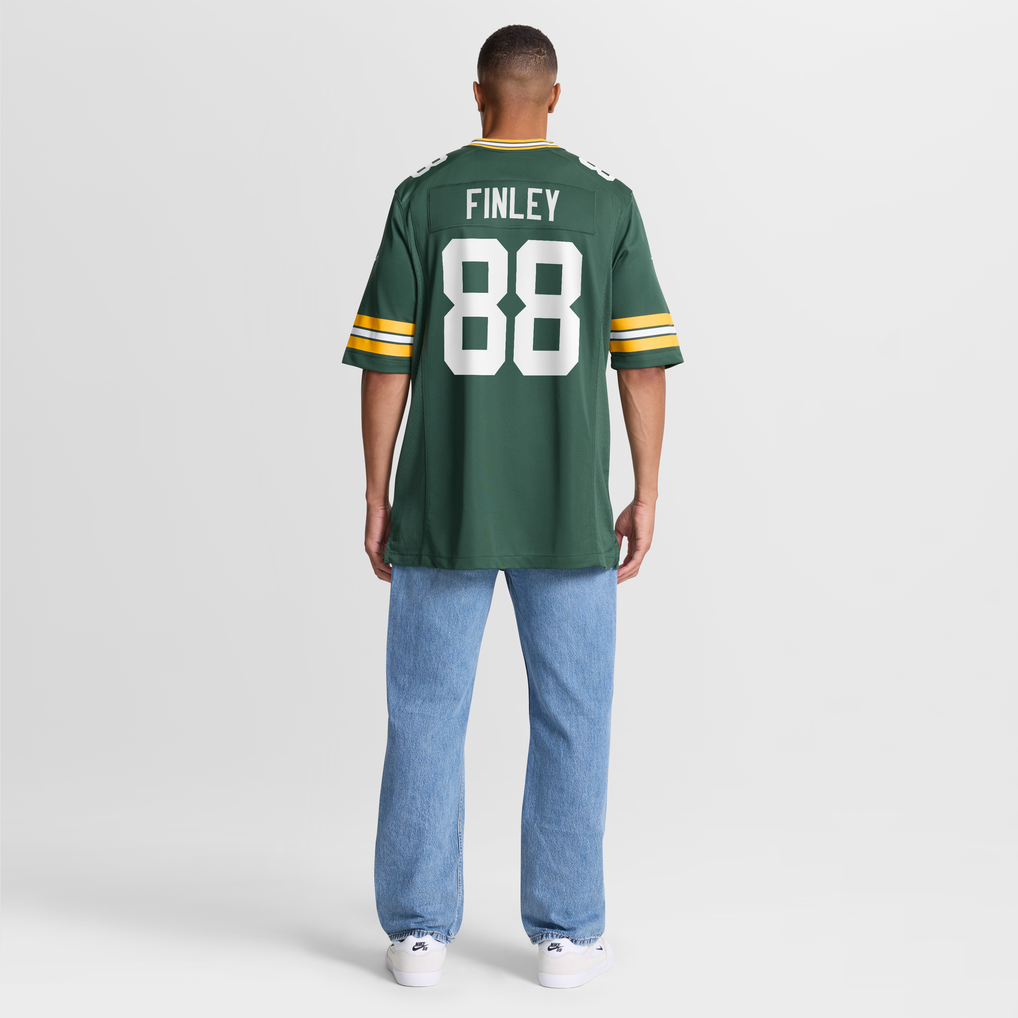 Men's Green Bay Packers Jermichael Finley Green Game Retired Player Jersey
