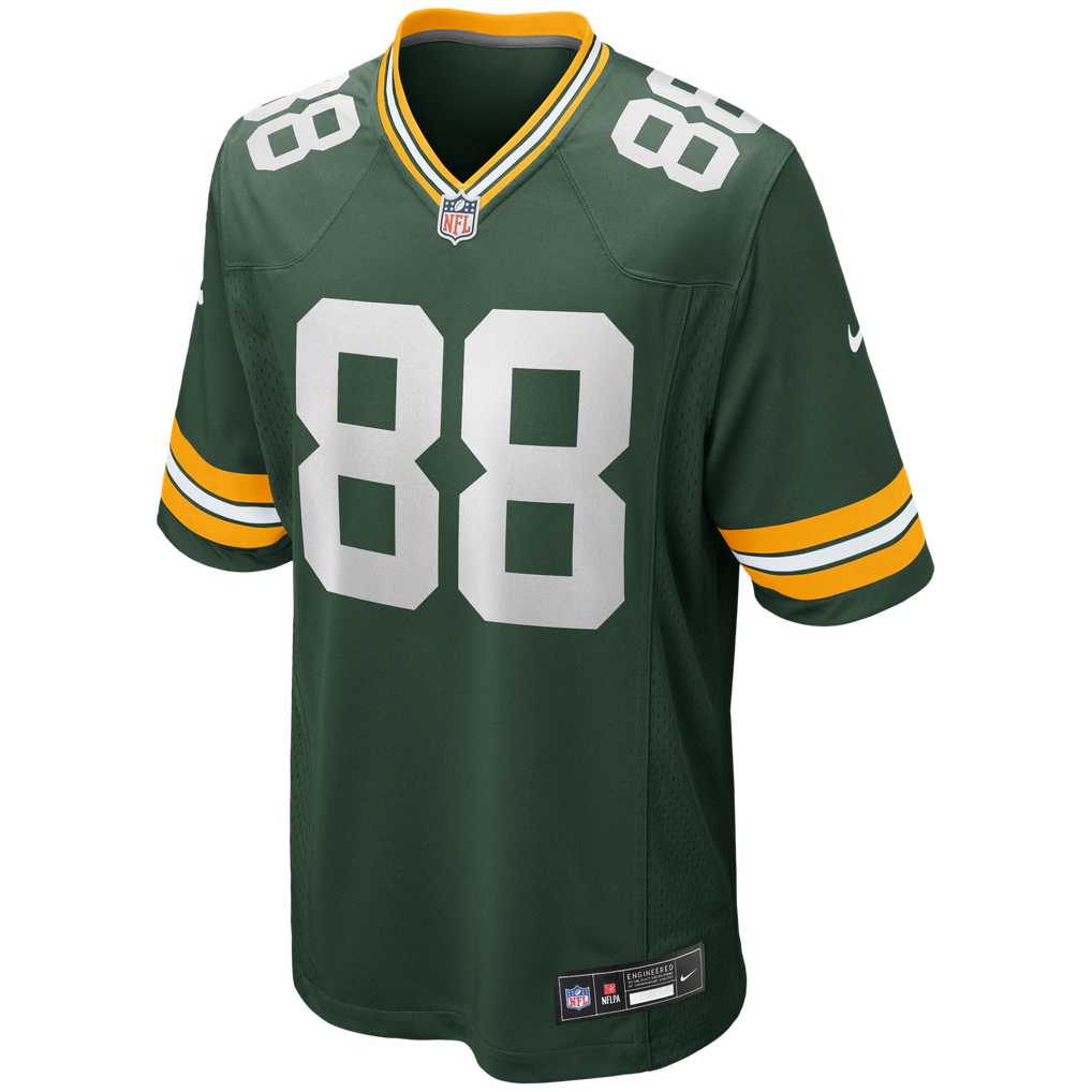 Men's Green Bay Packers Jermichael Finley Green Game Retired Player Jersey
