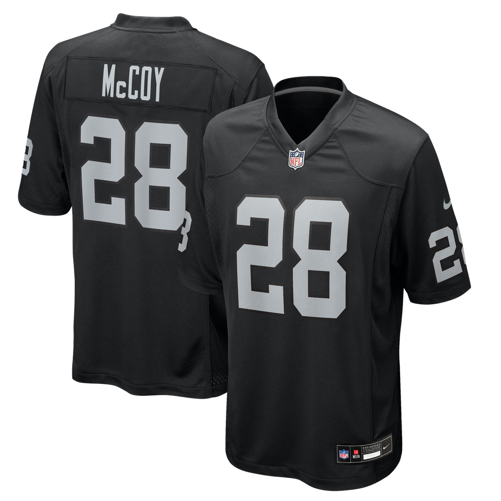 Men's Las Vegas Raiders Jermod McCoy Black Team Game Jersey