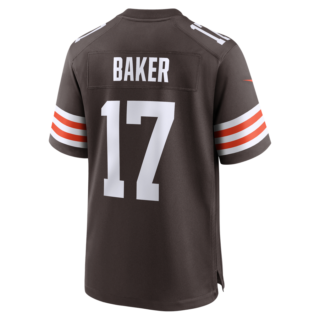 Men's Cleveland Browns Jerome Baker Brown Team Game Jersey
