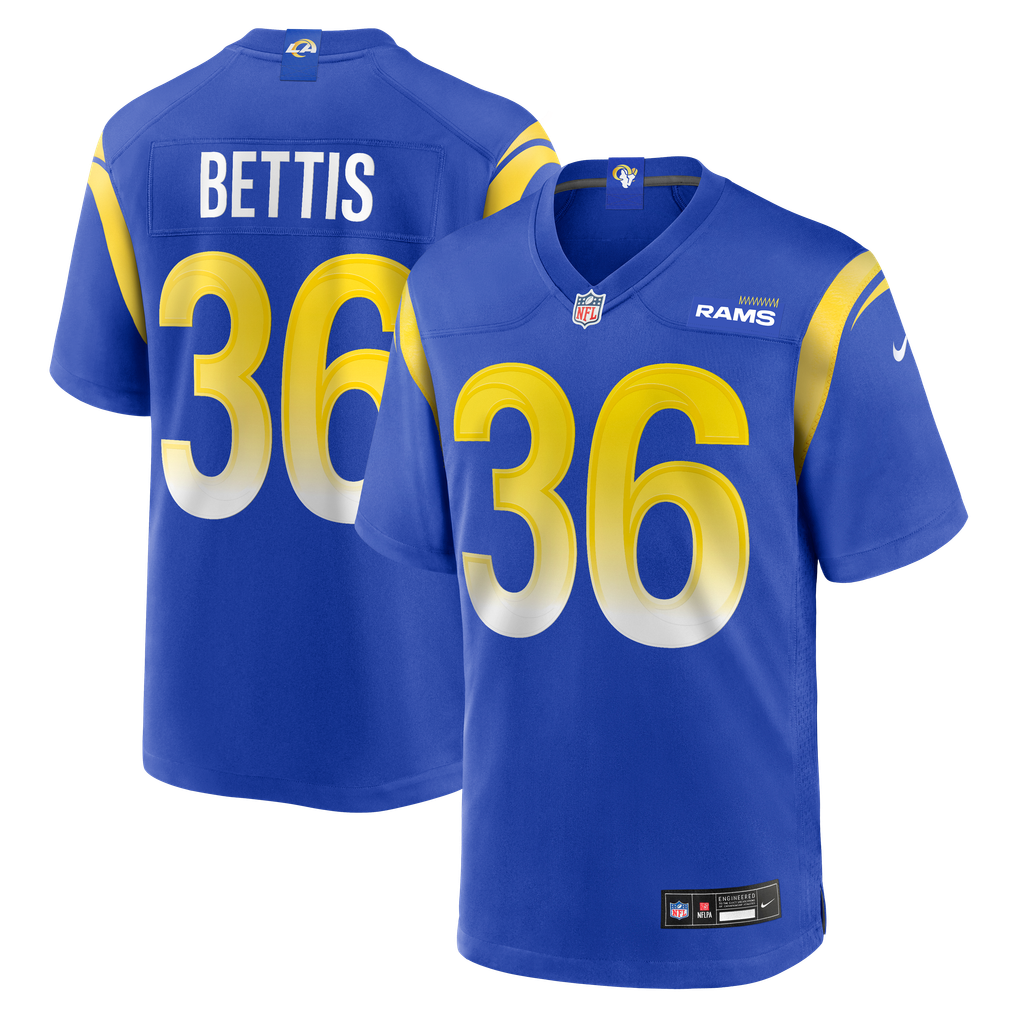 Men's Los Angeles Rams Jerome Bettis Royal Game Retired Player Jersey