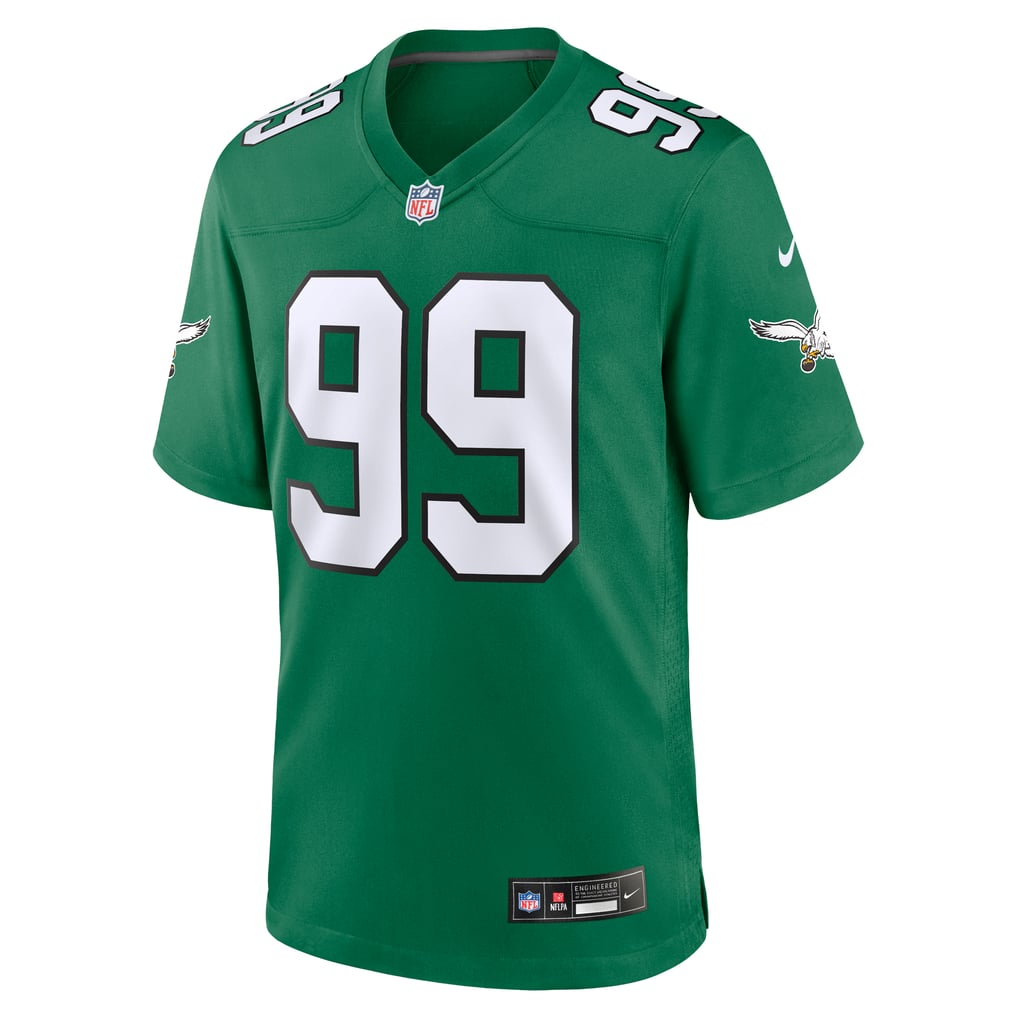Men's Philadelphia Eagles Jerome Brown Kelly Green Retired Player Alternate Game Jersey