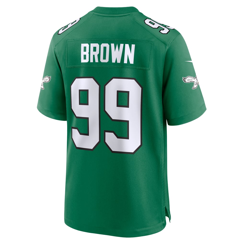 Men's Philadelphia Eagles Jerome Brown Kelly Green Retired Player Alternate Game Jersey