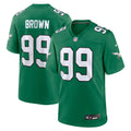 Men's Philadelphia Eagles Jerome Brown Kelly Green Retired Player Alternate Game Jersey