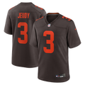 Men's Cleveland Browns Jerry Jeudy Brown Alpha Dawg Game Jersey